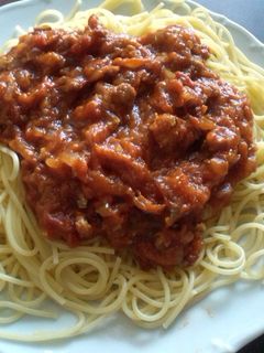 豚こま肉でミートソース-レシピのメイン写真