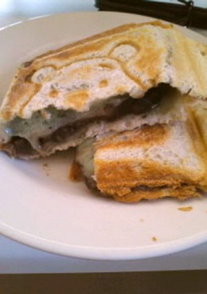 焼きあんぱん☆(大福ホットサンド)☆-レシピのメイン写真