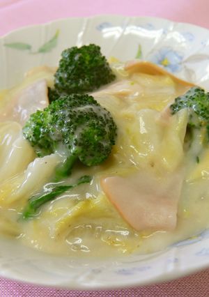 白菜とブロッコリーのミルク煮-レシピのメイン写真