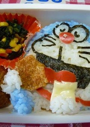 キャラ弁　ドラえもん-レシピのメイン写真