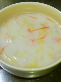 白菜とカニカマのミルクスープ-レシピのメイン写真