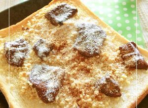 ピーナッツ×チョコの塩ミルキートースト-レシピのメイン写真