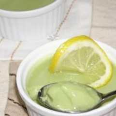 รูปของ 抹茶ムースのレモンシロップがけ