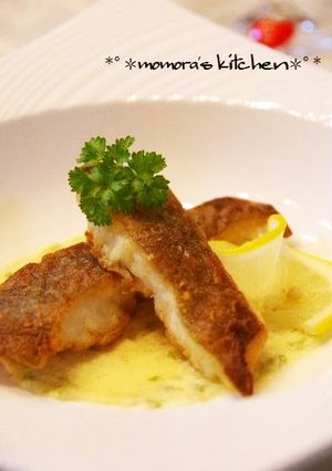 魚料理に簡単♡レモンバタークリームソース-レシピのメイン写真