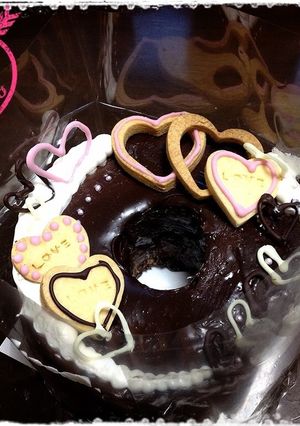 大好きなあの人にw二層のチョコシフォン-レシピのメイン写真