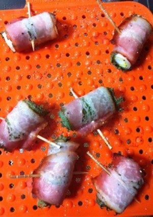 簡単☆お弁当に☆ネギ紫蘇ベーコン巻-レシピのメイン写真