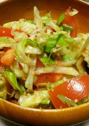 マスタード味のセロリの葉のサラダ-レシピのメイン写真