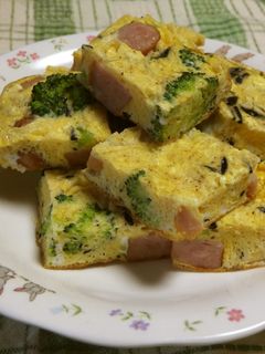 卵焼き器でお弁当スパニッシュオムレツ-レシピのメイン写真