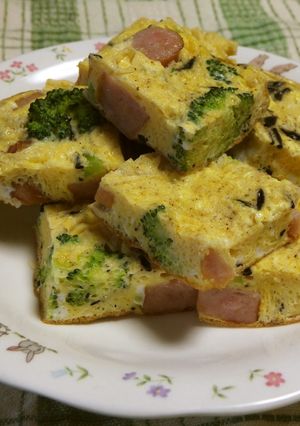 卵焼き器でお弁当スパニッシュオムレツ-レシピのメイン写真