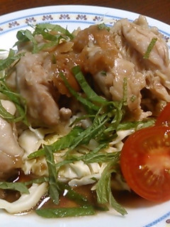 レンジで簡単!鶏肉の梅しそ酒蒸し-レシピのメイン写真