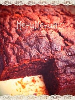 ブラウニー風ココアケーキ♪-レシピのメイン写真