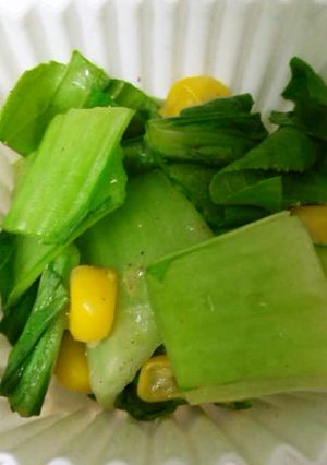 レンジでチンゲン菜のおかず-レシピのメイン写真