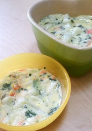【離乳食】カルボナーラ風パスタ-レシピのメイン写真