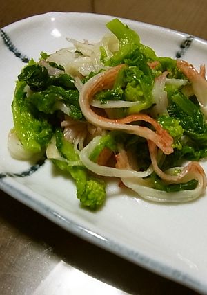 簡単　☆　菜の花のカラシ風味の和え物　☆-レシピのメイン写真