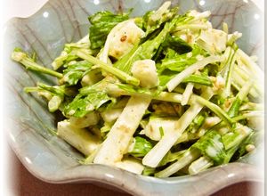 長芋で水菜が美味しいネバネバサラダ-レシピのメイン写真