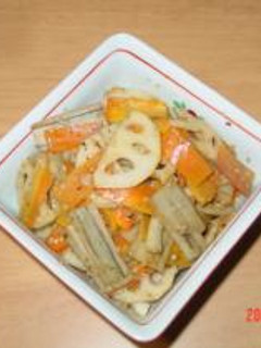 甘くないキンピラ-レシピのメイン写真