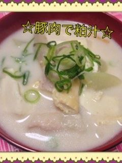☆豚肉で粕汁☆-レシピのメイン写真