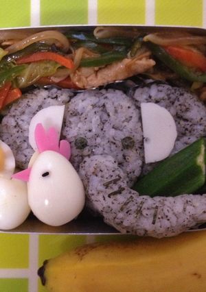 年長さんのお弁当（ゾウさん）-レシピのメイン写真