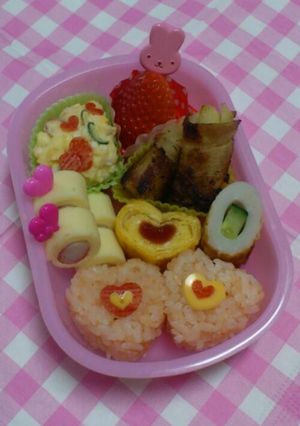 ☆キャラ弁☆...バレンタイン-レシピのメイン写真