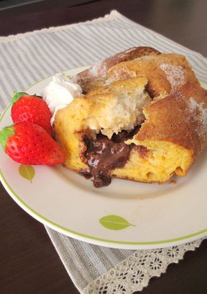中からとろり♡チョコ入りフレンチトースト-レシピのメイン写真