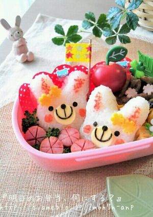 簡単！キャラ弁当☆可愛いうさぎちゃん♪-レシピのメイン写真