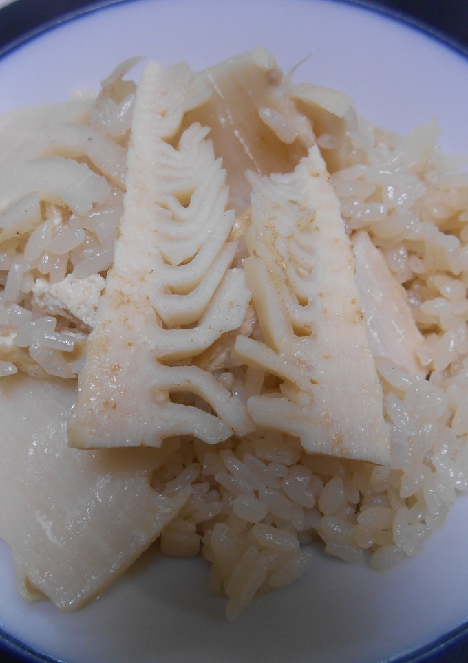 水煮たけのこと油揚げの炊き込みご飯-レシピのメイン写真