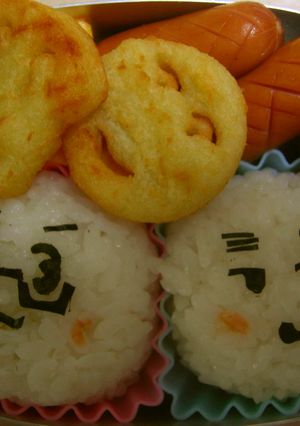 キャラ弁　ヘタリア　もちたりあ（米＆英）-レシピのメイン写真