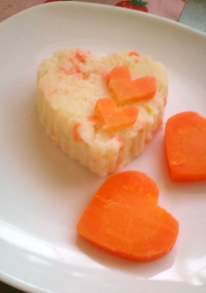 ハート型のポテトサラダ-レシピのメイン写真