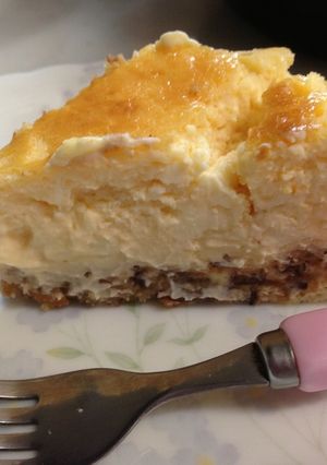 ちょこっとチョコのベイクドチーズケーキ-レシピのメイン写真
