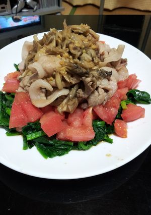 豚こまホットサラダ-レシピのメイン写真