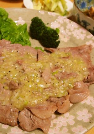 手作りネギ塩ダレのお肉-レシピのメイン写真