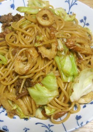 パスタで焼きそば-レシピのメイン写真