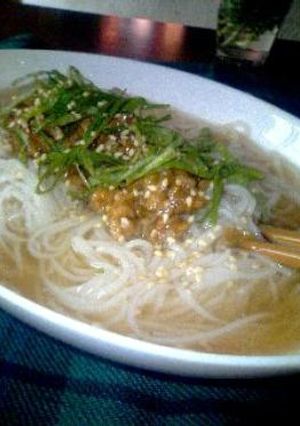スタミナ肉味噌そうめん-レシピのメイン写真