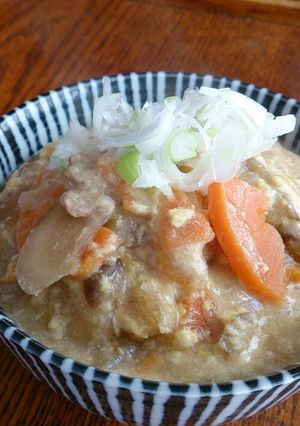 豚汁ﾘﾒｲｸ☆ﾁｰｽﾞうどん-レシピのメイン写真