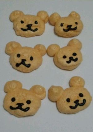 簡単☆ くま メレンゲクッキー-レシピのメイン写真