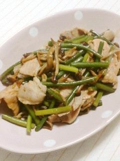 豚肉&にんにくの芽DEスタミナピリ辛炒め-レシピのメイン写真