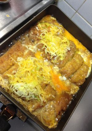 コンビニとんかつでお手軽カツ丼-レシピのメイン写真