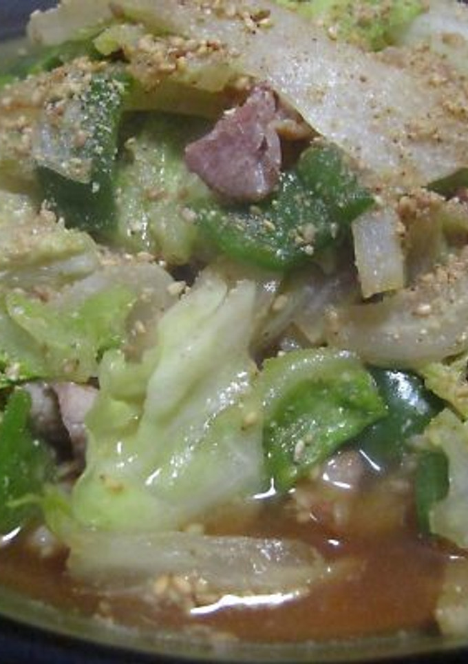 白菜とキャベツのゴマ炒め-レシピのメイン写真