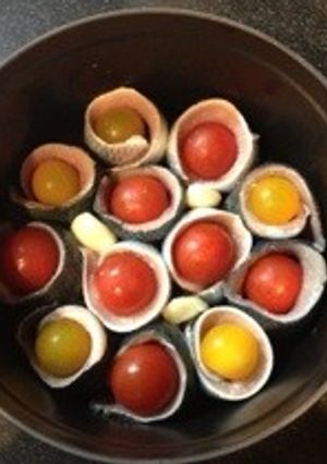 簡単☆イワシとプチトマトのトマト煮込み-レシピのメイン写真