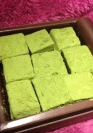 材料3つ♪簡単抹茶の生チョコ-レシピのメイン写真