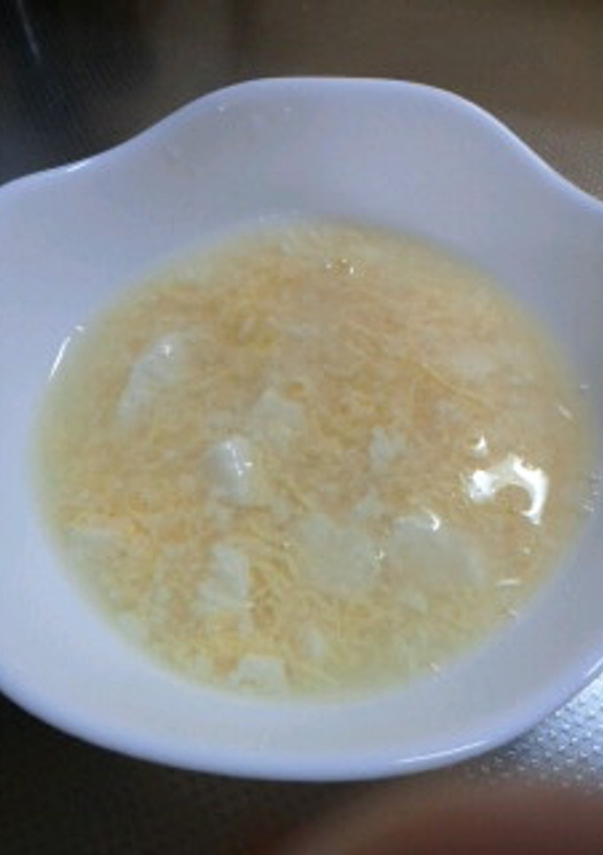 白だしで、豆腐とたまごのとろとろスープ-レシピのメイン写真