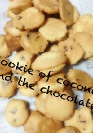 簡単おいしいココナッツチョコクッキー♩*-レシピのメイン写真