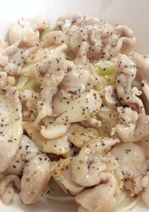 ねぎ豚塩だれ丼-レシピのメイン写真