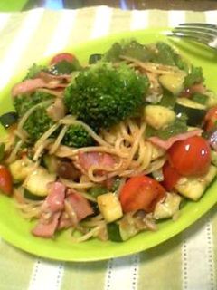 夏野菜のペペロンチーノ-レシピのメイン写真