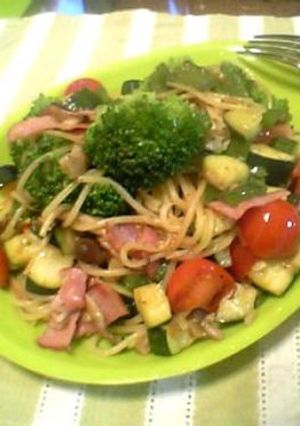 夏野菜のペペロンチーノ-レシピのメイン写真