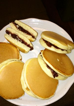 『サザエ』つぶあんで、どら焼き〜‼-レシピのメイン写真