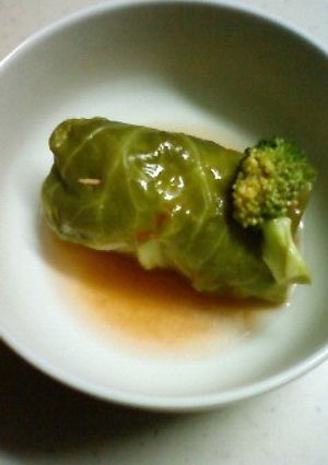 ロール春キャベツ（塩麹ハンバーグ入）-レシピのメイン写真