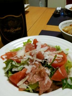 ベビーリーフと生ハムのサラダ-レシピのメイン写真
