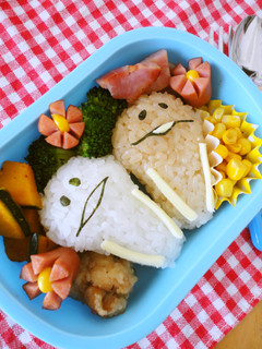 キャラ弁*なめこ&白なめこおにぎり弁当♪-レシピのメイン写真