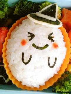 キャラ弁*ハロウィンおばけ弁当♪-レシピのメイン写真